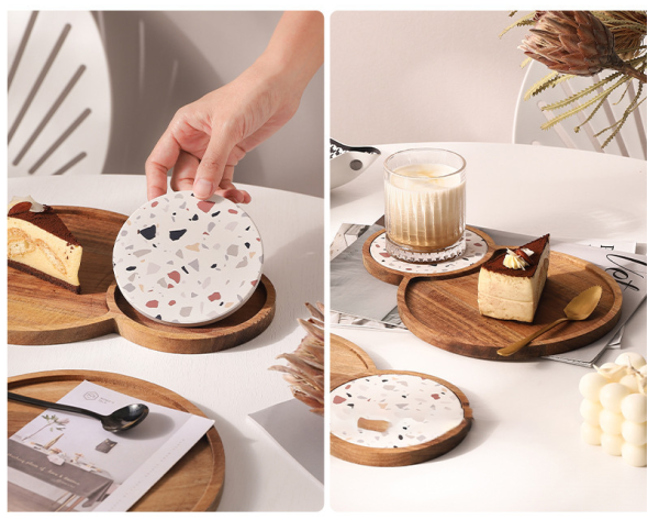 Großhandel B2B Vintage Holztablett Japanischer Nachmittags Snack Brot Serviertablett
